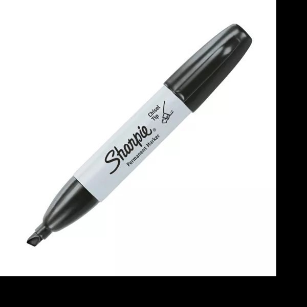 MARCADOR PERM. GRUESO PLAST. SHARPIE NEGRO E 12 C 144